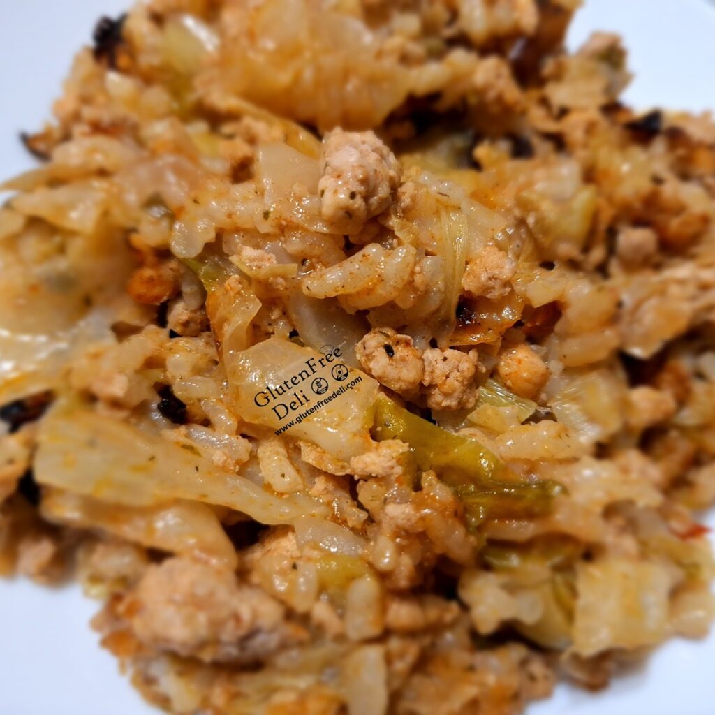 cabbage rice meat casserole