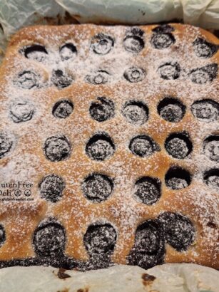 glutenfree eggfree blueberry cake, кекс с боровинки без глутен и без яйца