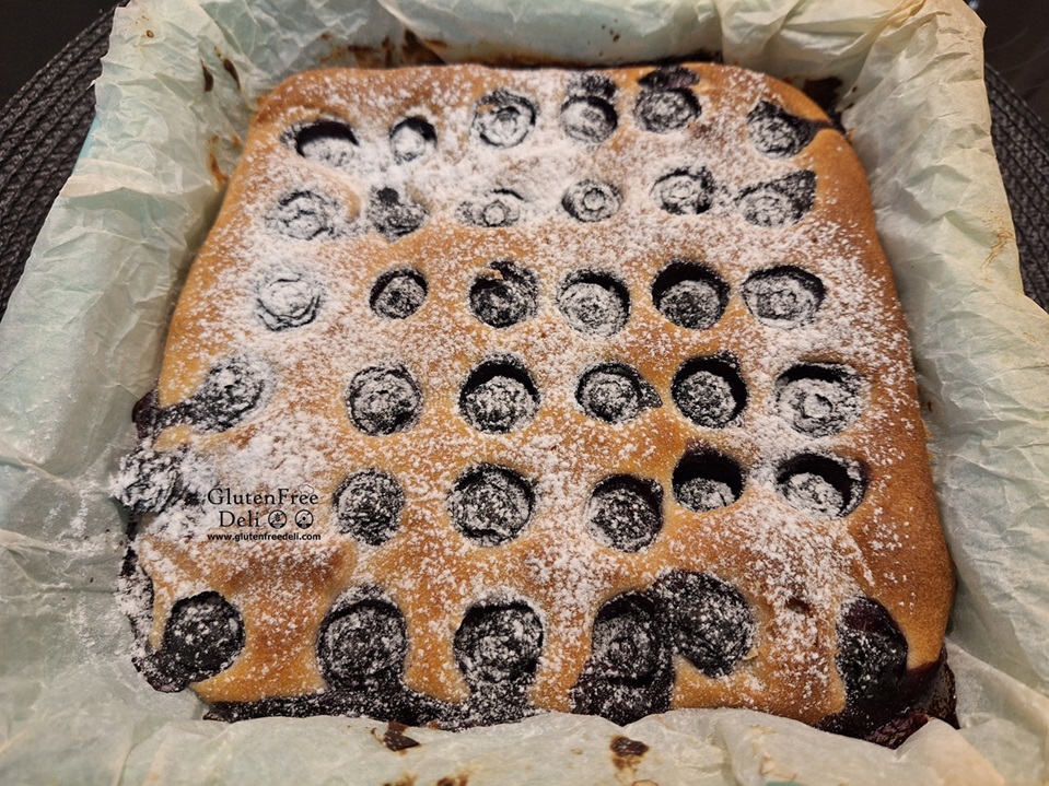 glutenfree eggfree blueberry cake, кекс с боровинки без глутен и без яйца