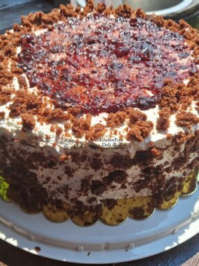 black forest cake gf ef торта черна гора без глутен без яйца