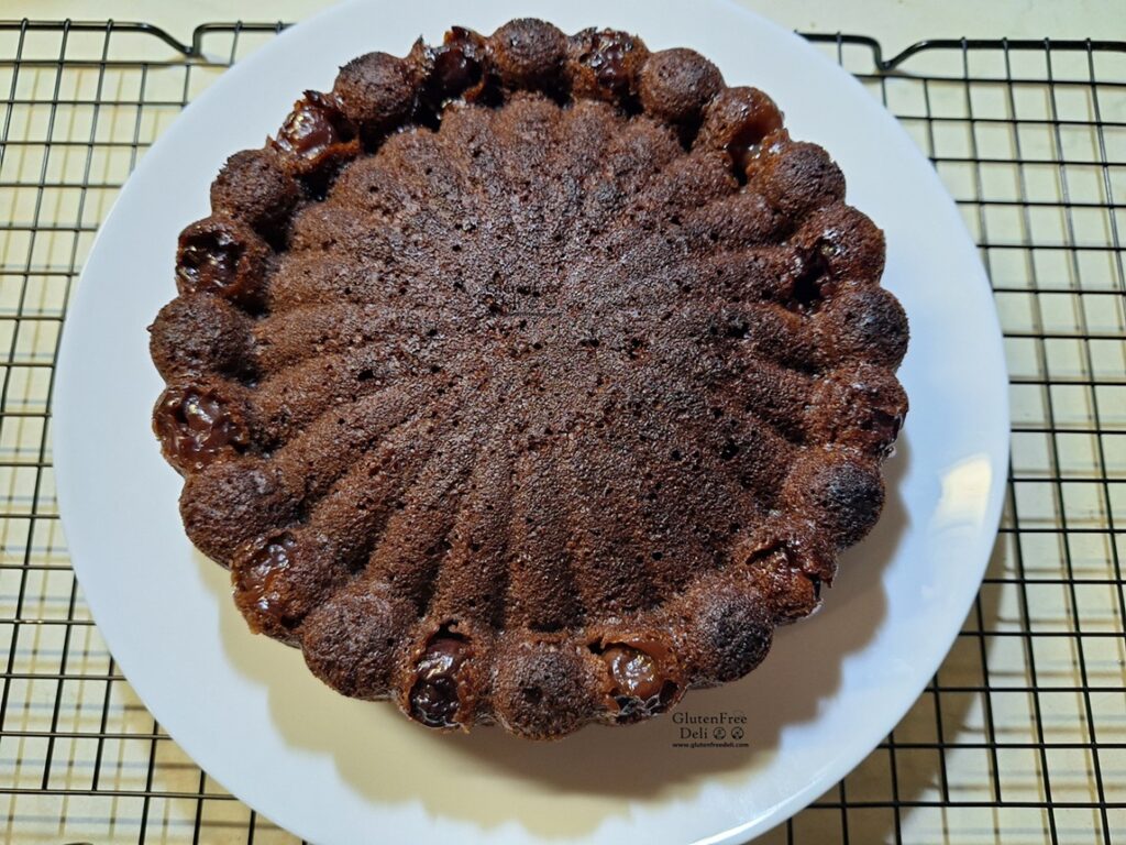Cherry chocolate cake gf ef vegan шоколадов кекс с череши без глутен веган