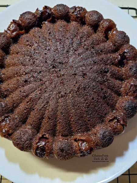 Cherry chocolate cake gf ef vegan шоколадов кекс с череши без глутен веган
