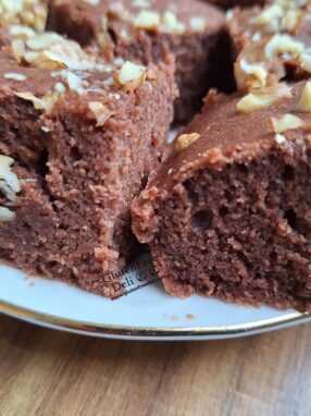 шоколадов кекс без глутен без яйца walnut chocolate cake gluten free egg free