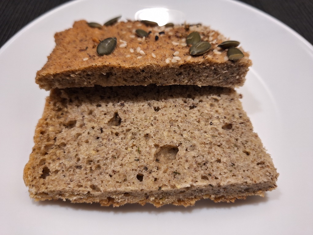 red lentils and buckwheat bread