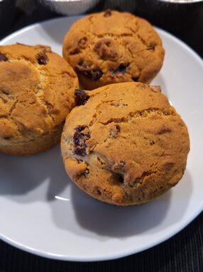 honey&cranberries muffins gluten free vegan мъфини с мед и червени боровинки без глутен веган