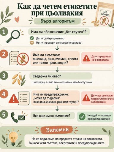 как да четем етикета при цьолиакия